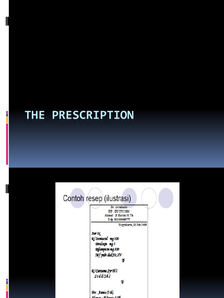 Preskripsi | Download Free PDF | Medical Prescription | Pharmacy