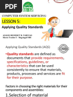 Computer System Servicing: Lesson 5