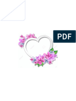 Heart With Flowers Design Template