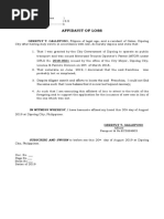 Affidavit of Civil Status - Sample | PDF | Law