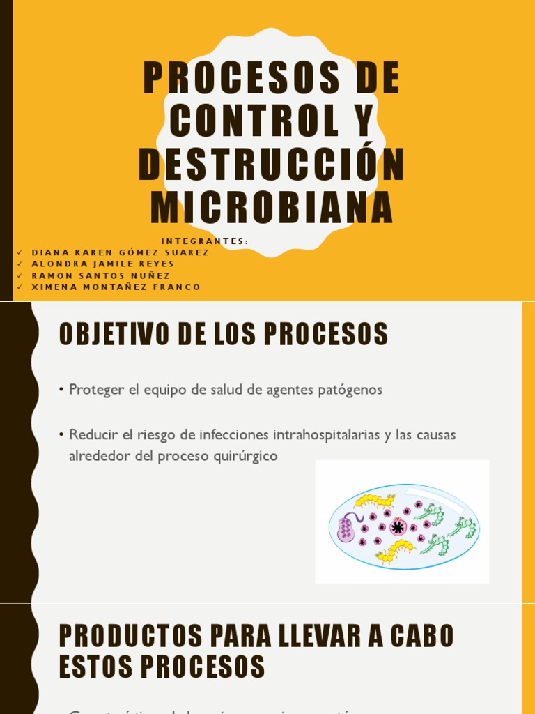 Procesos de Control y Destrucción Microbiana | PDF | Microorganismo ...