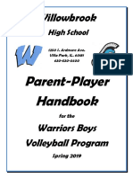 Willowbrook Boys Volleyball Handbook Spring 2019