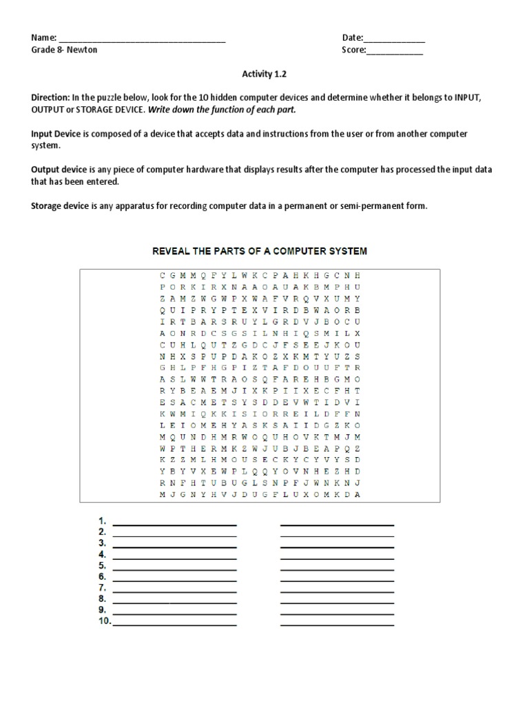 Parts of The Computer | PDF