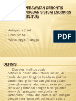 Asuhan Keperawatan Gerontik Dengan Gangguan Sistem Endokrin (Diabetes Melitus)