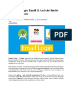 Membuat Login Email Di Android Studio Dengan Firebase