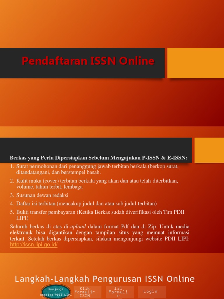 Pengajuan Issn | PDF