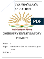 Investigatory Project Chemistry