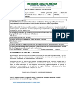 Plan de actividades de apoyo en Lengua Castellana