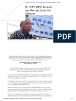 Menteri PUPR - OTT KPK Terkait Proyek Sistem Penyediaan Air Minum - Tirto - ID PDF