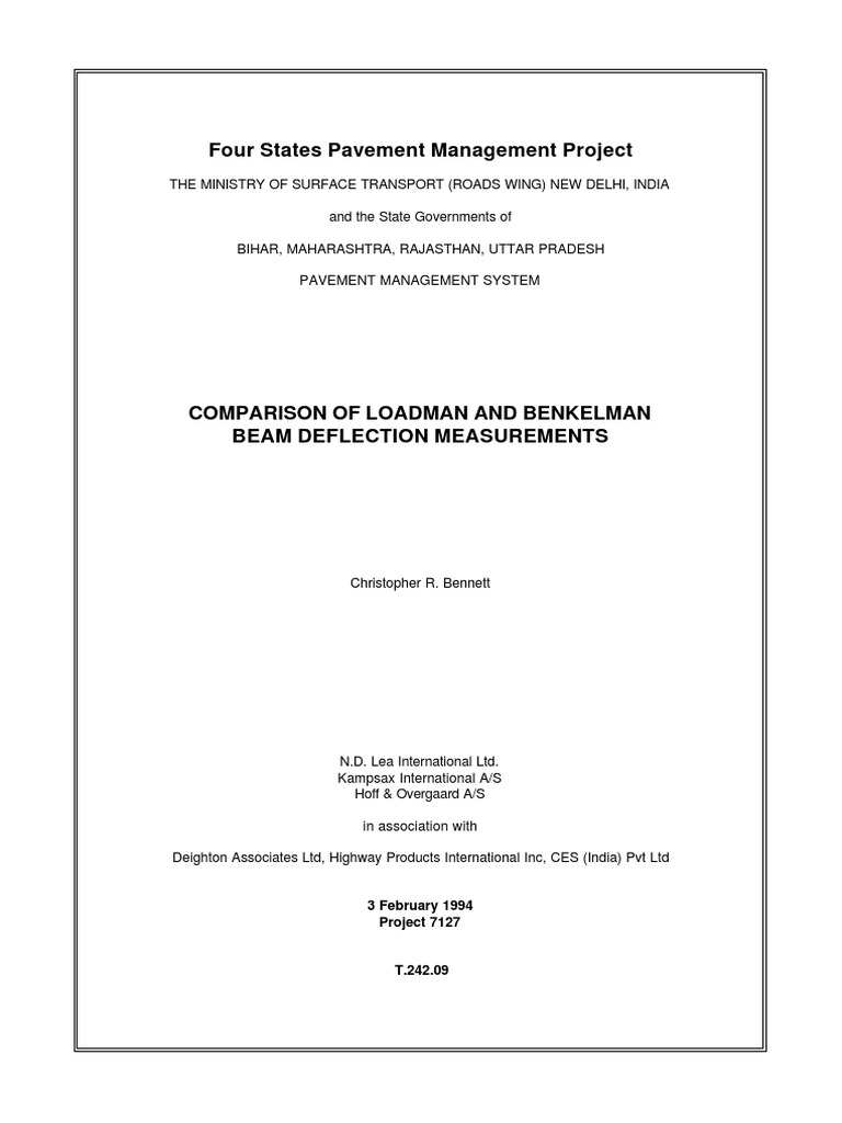 Loadman vs Benkelman Beam Analysis | PDF | Standard Error | Regression ...