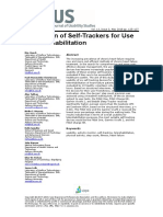 Evaluation of Self-Trackers For Use in Telerehabilitation