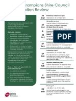 Northern Grampians Shire Council - Representation Review - Factsheet