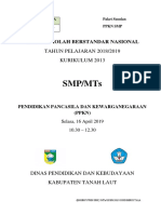 PPKN Soal Usbn Susulan k13 2019