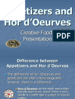 Appetizers and Hor D'oeurve