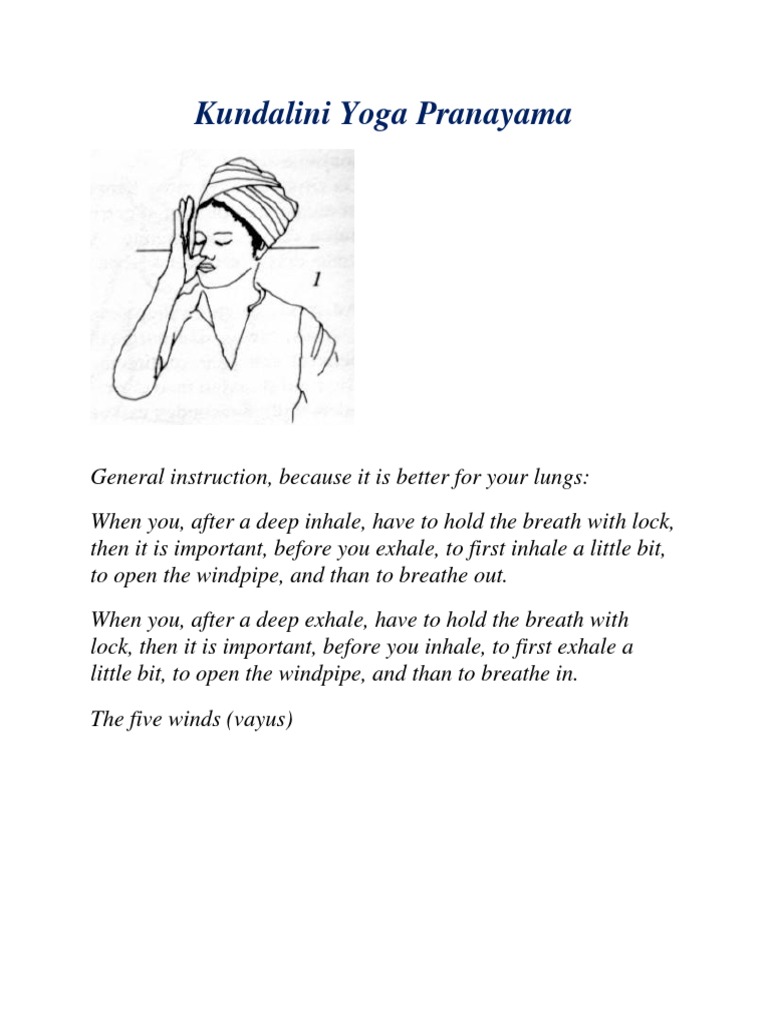 Kundalini Yoga Pranayama Guide | PDF | Prana | Breathing