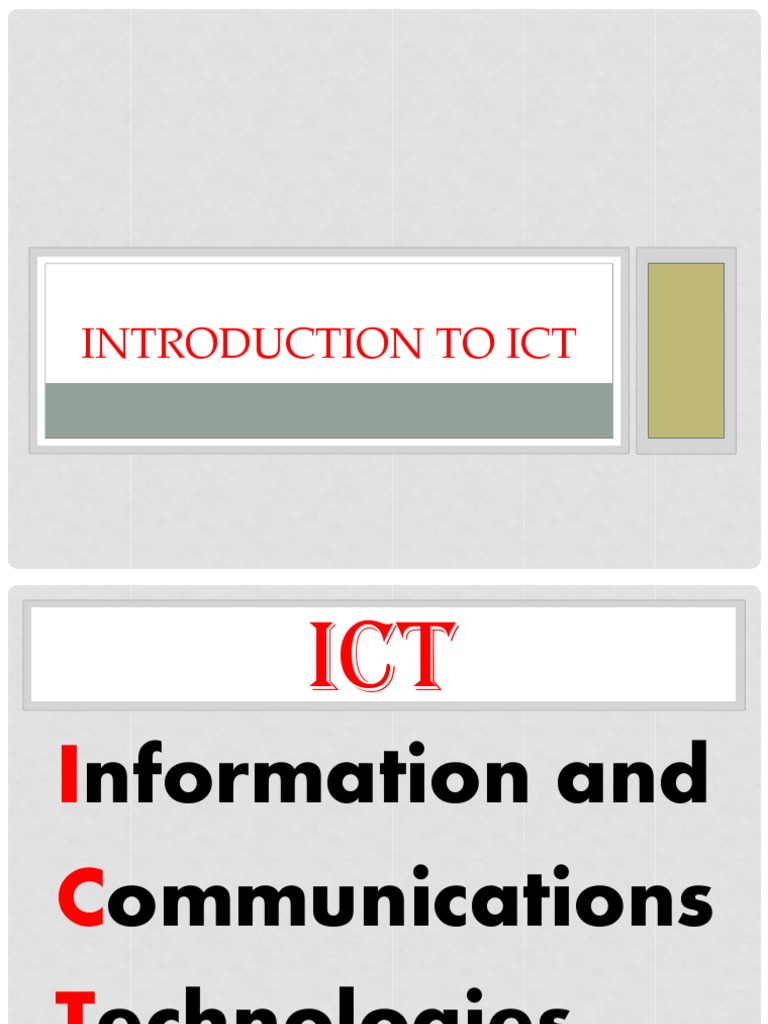 Current State of ICT Technologies | PDF | Technological Convergence ...