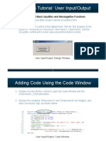 Hands-On Tutorial: User Input/Output: How-To: Use Visual Basic Inputbox and Messagebox Functions