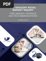 Grocery Retail Market Inquiry Sumary