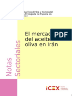 Nota Sectorial Aceite de Oliva en Irán 2018