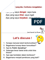 Komunikasi dan Public Speaking