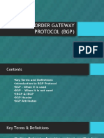 Border Gateway Protocol (BGP)