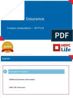 HDFC Life Insurance: Investor Presentation - 9M FY18