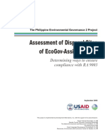 Assessment of Disposal Sites of EcoGov Assisted LGU - FINAL