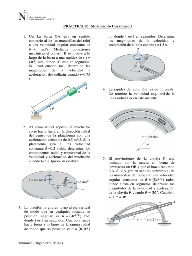 S05 - HT - Mov. Curvilíneo - Coordenadas Cilíndricas | PDF ...