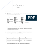 Course Tasks Chemistry of Non Metal Elements Meeting-11