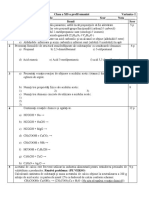 Evaluare Sumativă Chimie