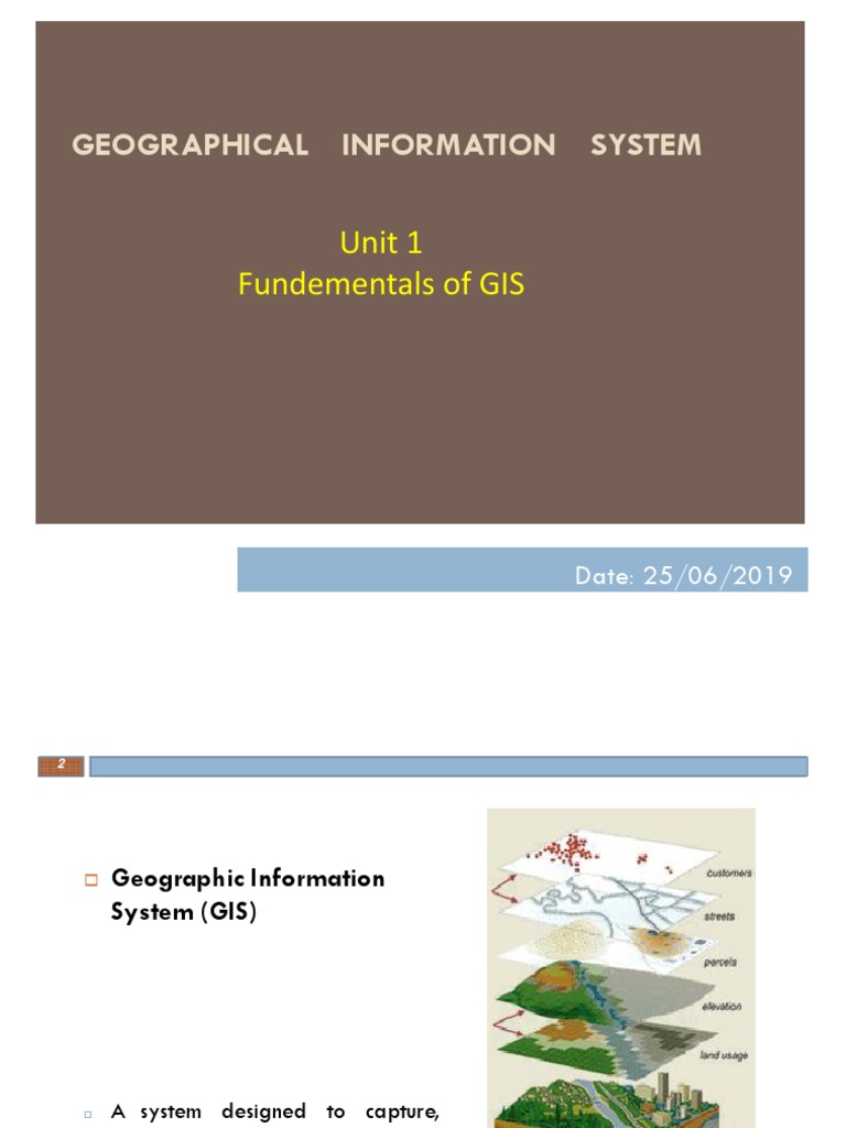 Geographical Information System: Unit 1 Fundementals of GIS | PDF ...