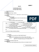 Lesson 25 Grade 7: Health I - Objective