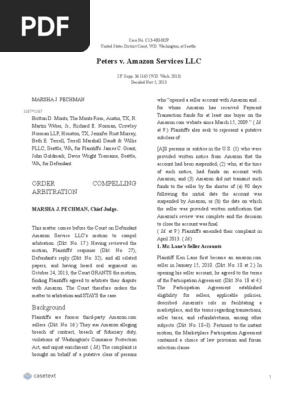 peter vs amazon