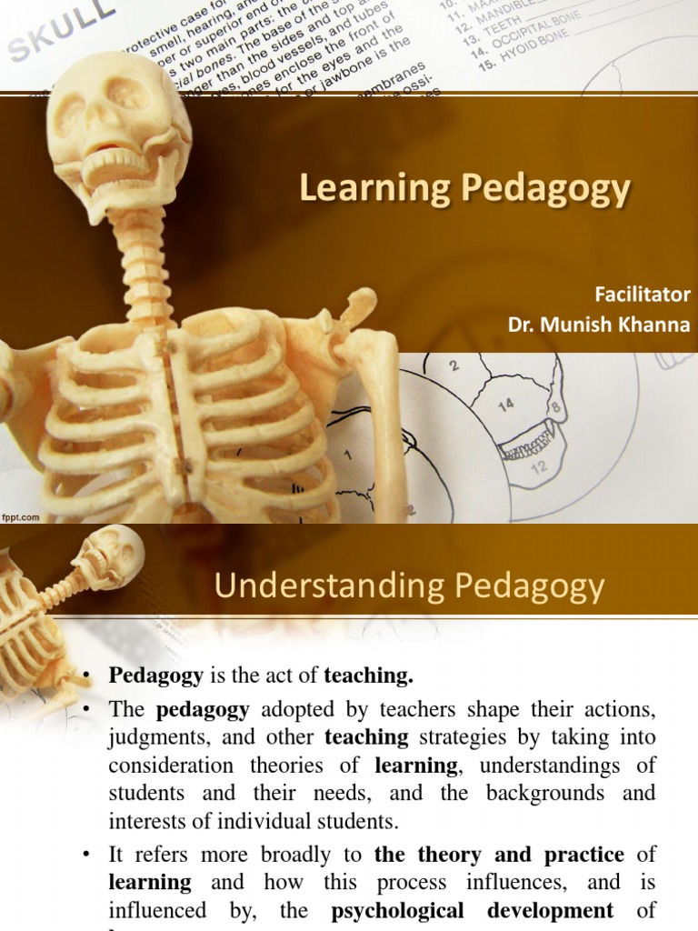 Learning Pedagogy Facilitator Dr Munish Khanna Pdf Pedagogy