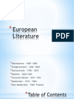 European History Literature