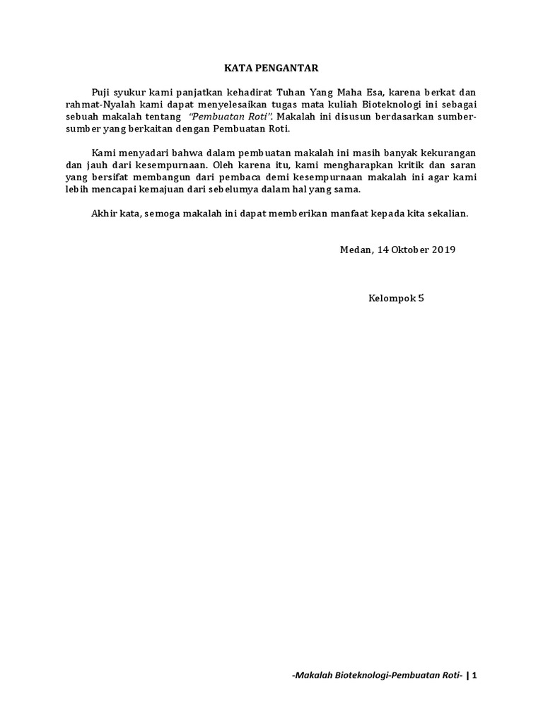 Makalah Proses Pembuatan Roti Master Books