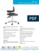 ESD PU Low Cleanroom Chair - Black: Code: Eplc1