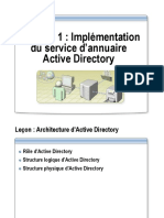 Chapitre 1_Implémentation Du Service d'Annuaire Active Directory