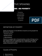 Active Speaking: Theme: No Poverty