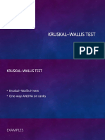 KruskalWallis Test