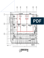 Commercial building site plan with dimensions and details