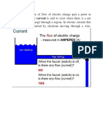 Current Is The Rate of Flow of Electric Charge Past A Point or