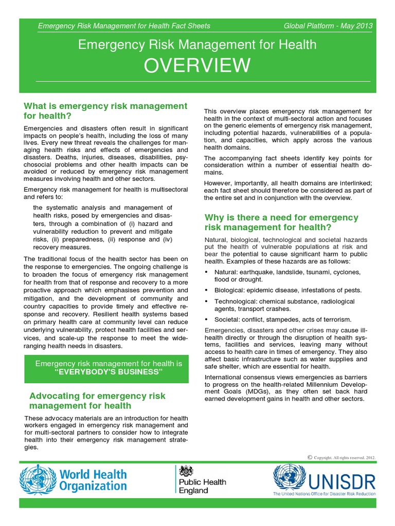 Risk Management Overview 17may2013 PDF | PDF | Public Health | Risk ...