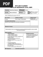 Myp Unit Planner Y8 Term 2