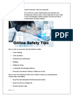 Safety Measures When Connected To Internet