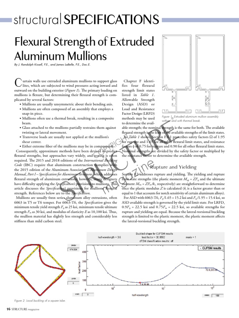 Specifications: Structural | PDF | Buckling | Strength Of Materials