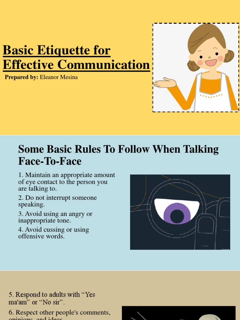 Essential Communication Etiquette Guide | PDF | Communication ...