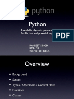 Python: A Readable, Dynamic, Pleasant, Flexible, Fast and Powerful Language