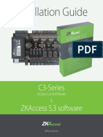 Installation Guide: C3-Series Zkaccess 5.3 Software