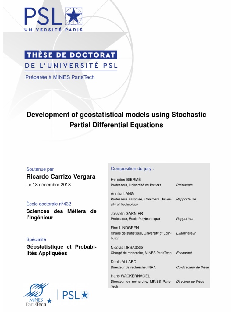 SPDE Models in Geostatistics Development | PDF | Stochastic Process ...